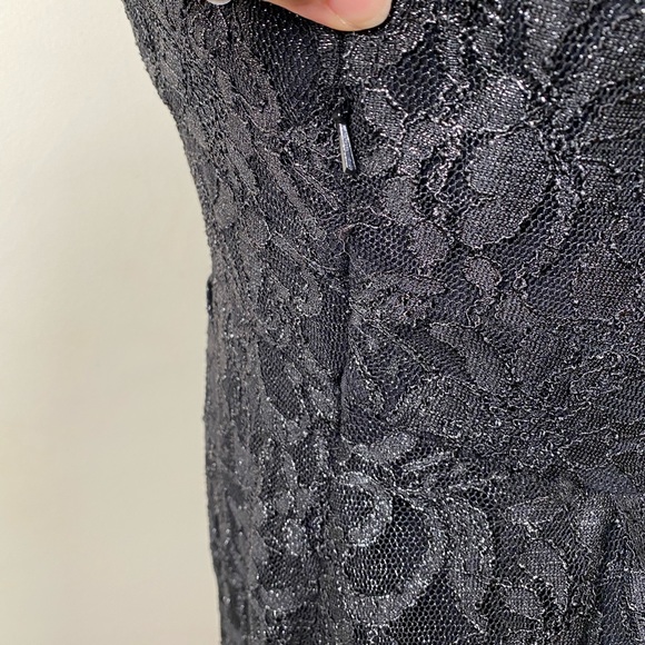 Free People black lace dress V back size 12 - Picture 5 of 6